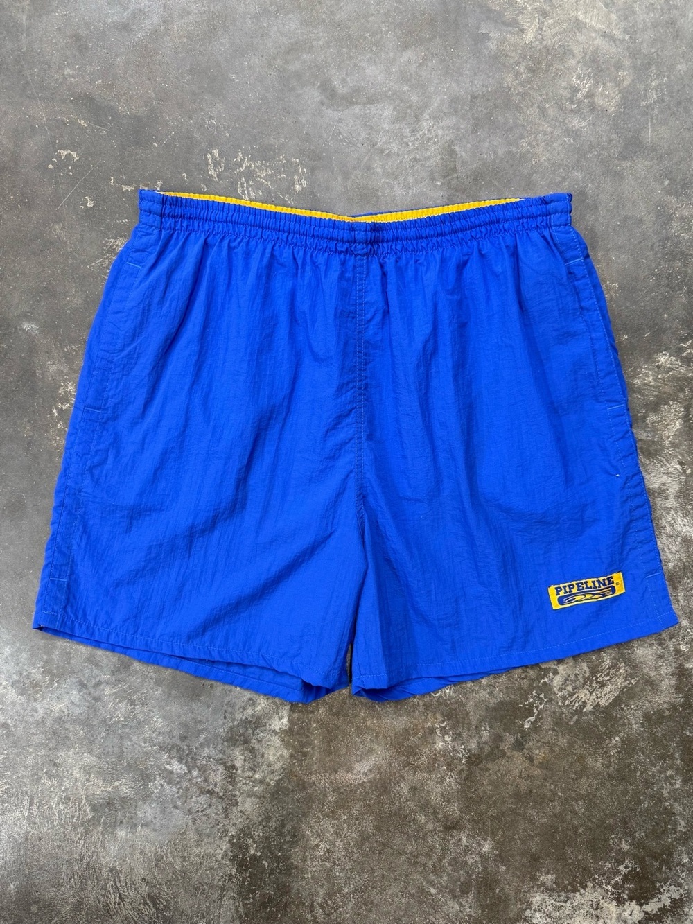 Vintage 80s Pipeline Blue Nylon Surf Swim Trunks Men’s Large